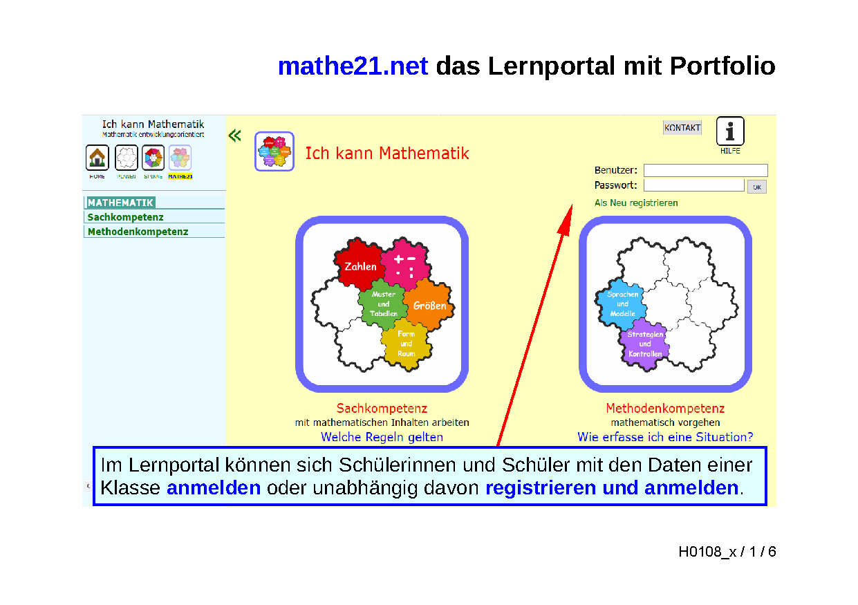 Mathe21: Lehrerinfo