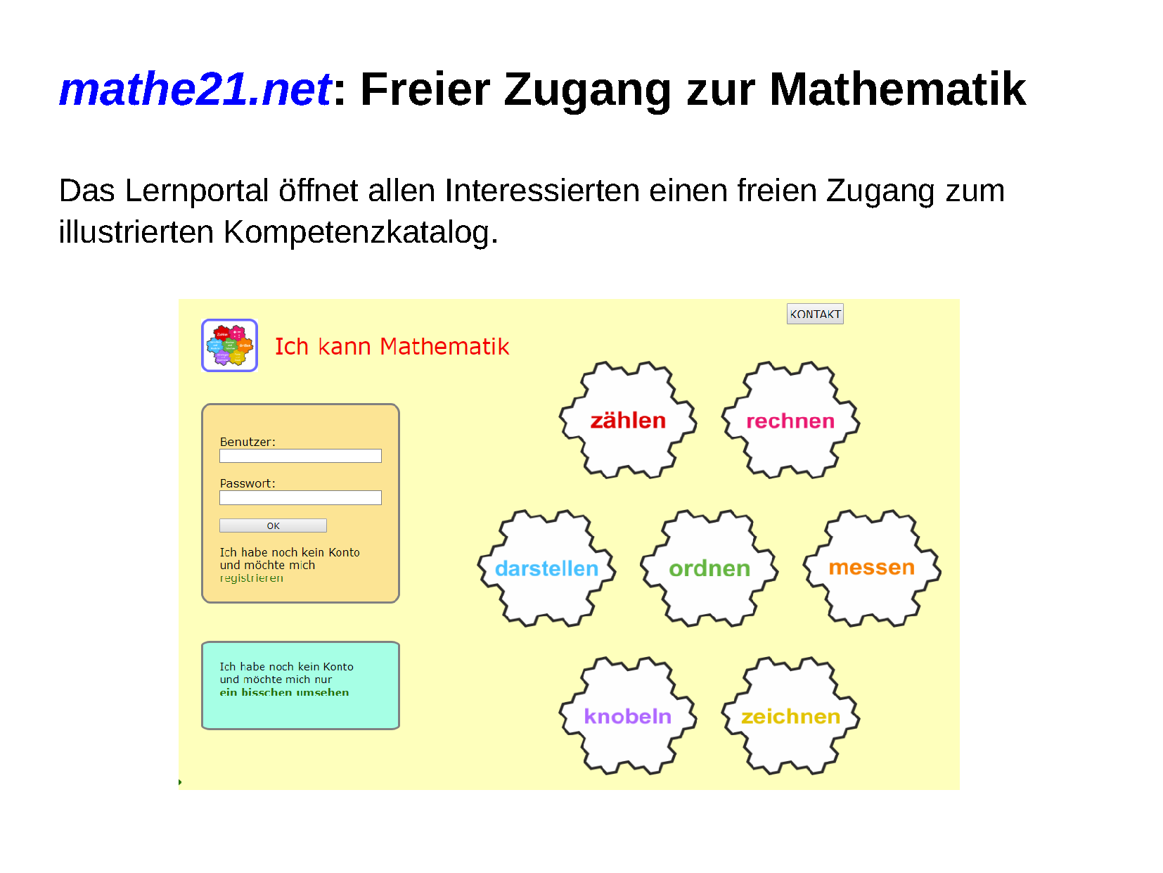 Lernportal mathe21.net: Lernautonomie als Ziel