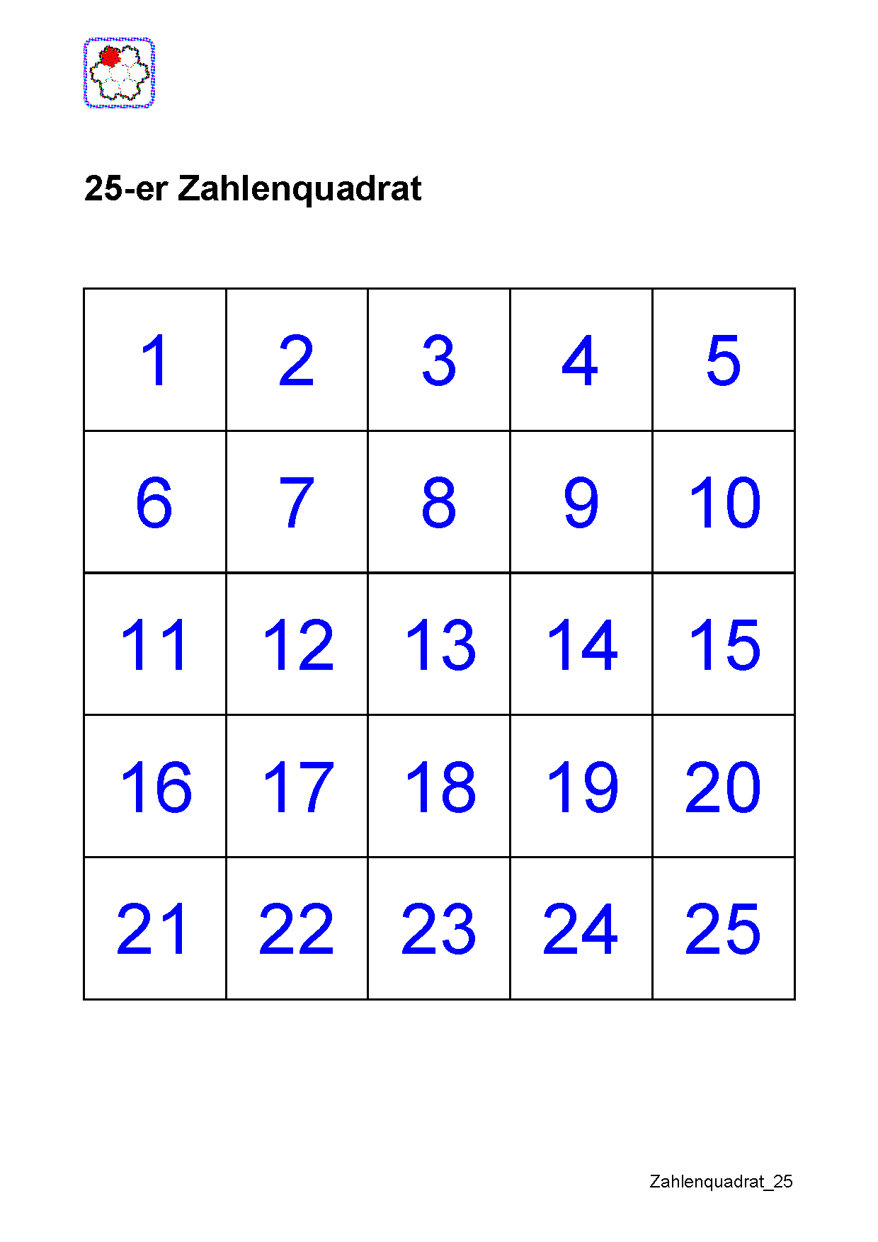 Zahlenquadrat_25